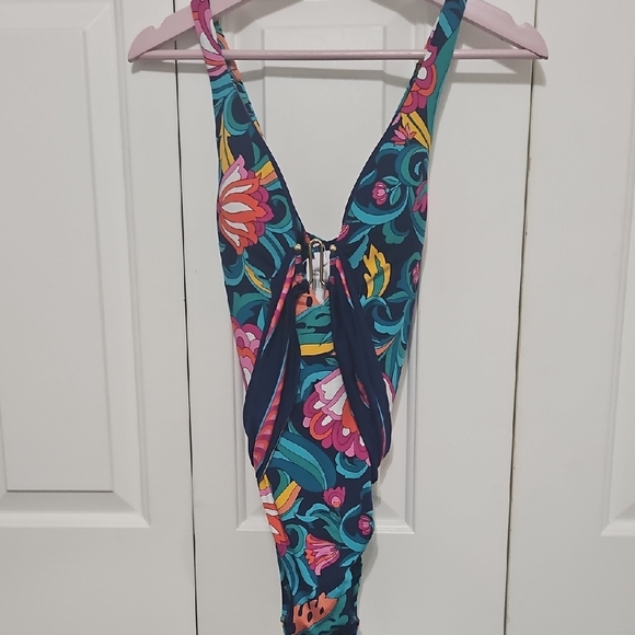 Trina Turrk India Garden Swim Suit 10 - Picture 2 of 5
